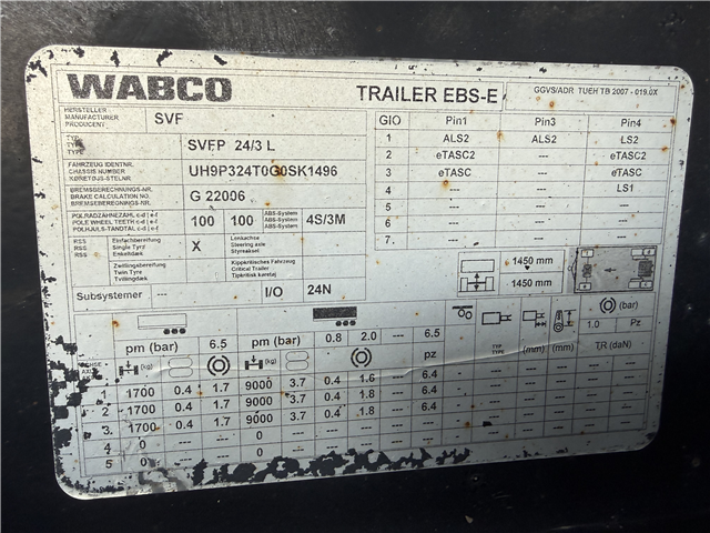 Skelhøje SVF P324 24 t. akslet Tipanhænger