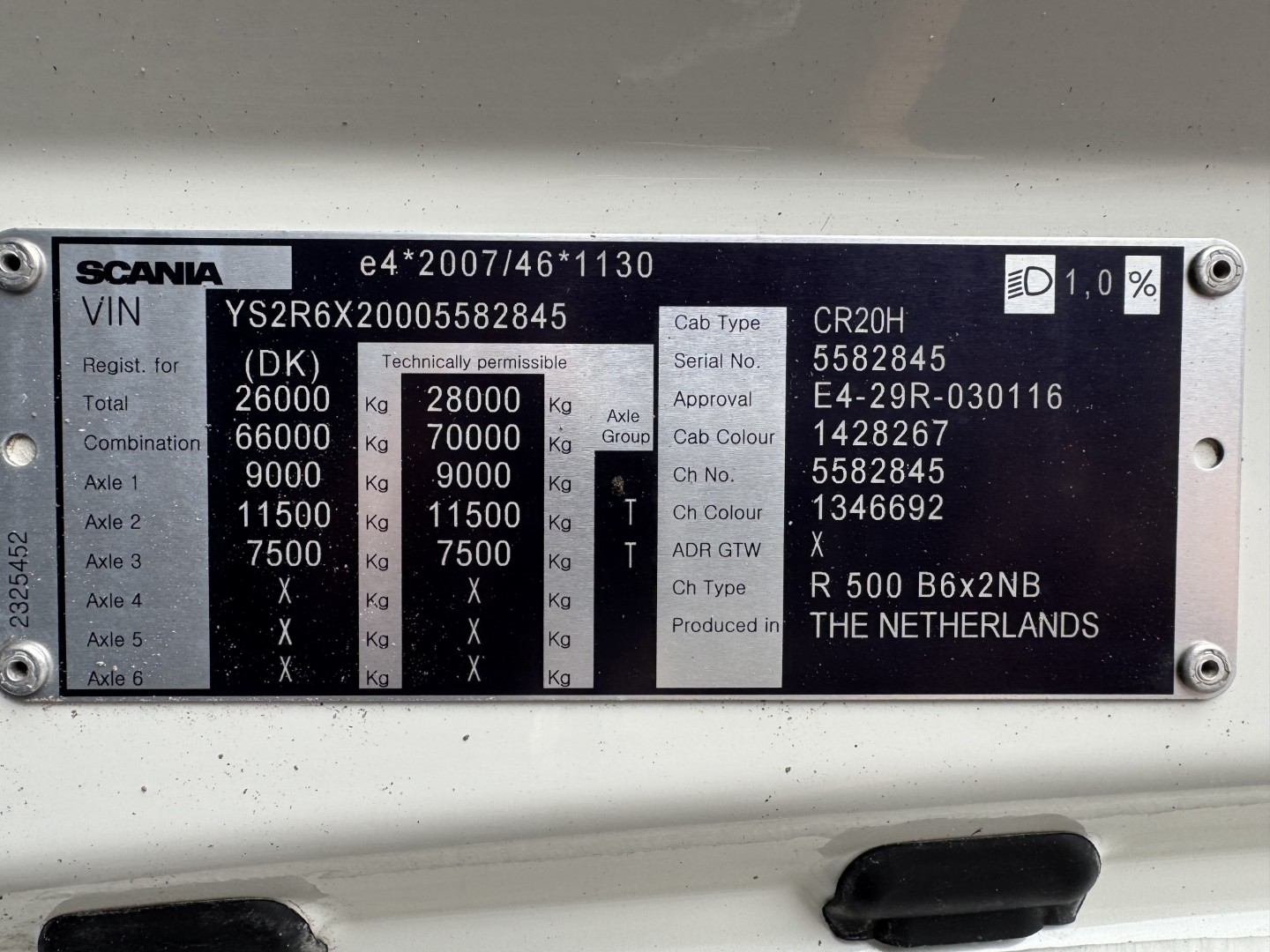 Scania R500 NGS CR20H 6x2 26 m3 Silo