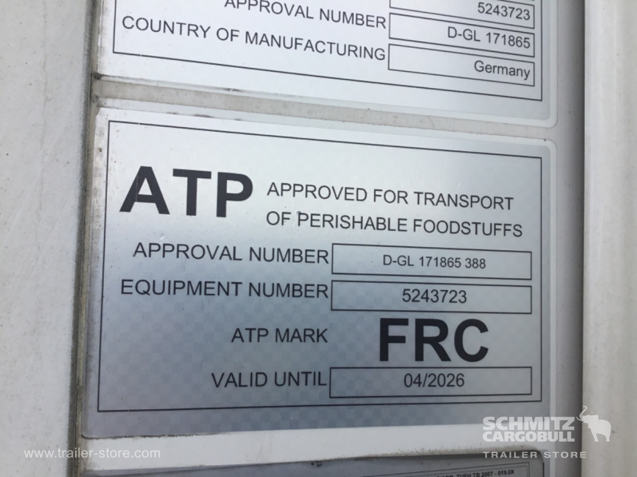 Schmitz Semi Reefer Meat hanging system