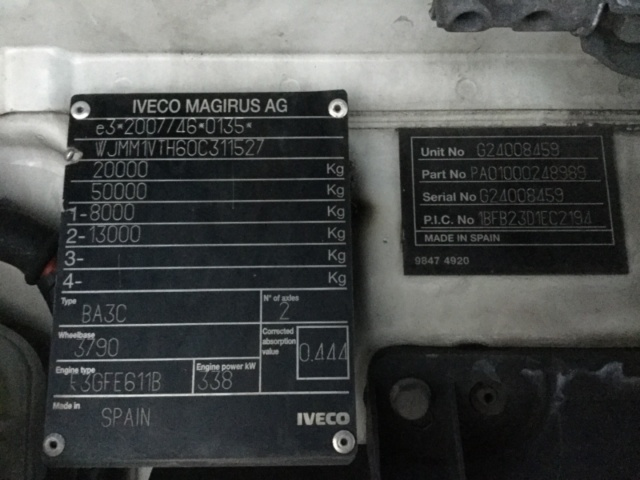 Iveco Stralis AS440S46TP Euro6 Klima Navi Luftfeder ZV