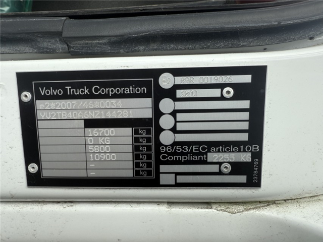 Volvo FL Electric 4x2 16 ton