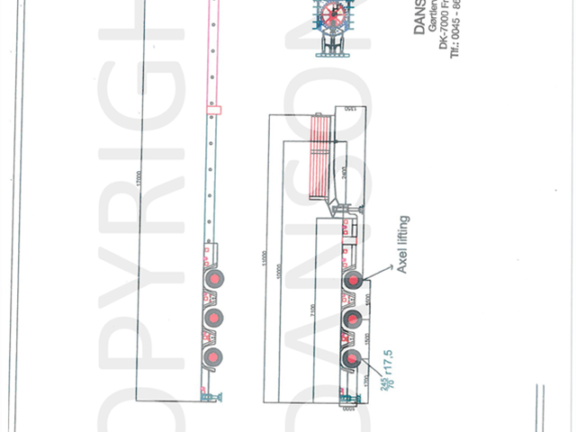 Danson Danson 3-akslet nedbygget, op til 17m. udtræk.