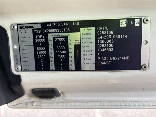 Scania P 320 B6x2*4NB Carrier Iceland Twincool Cherau pie