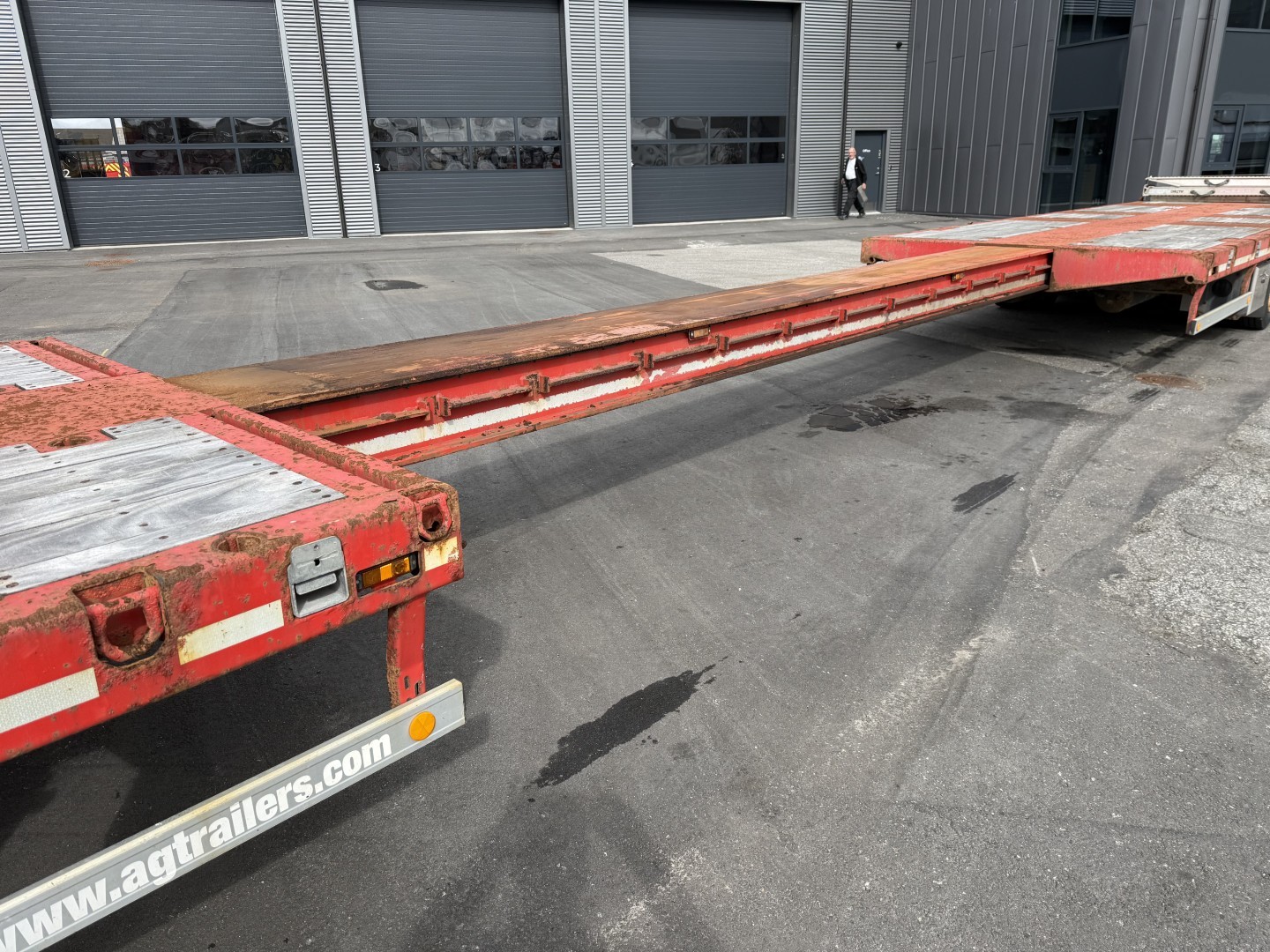 HRD 3 akslet Nedbygget 6,5 m. udtrækstrailer