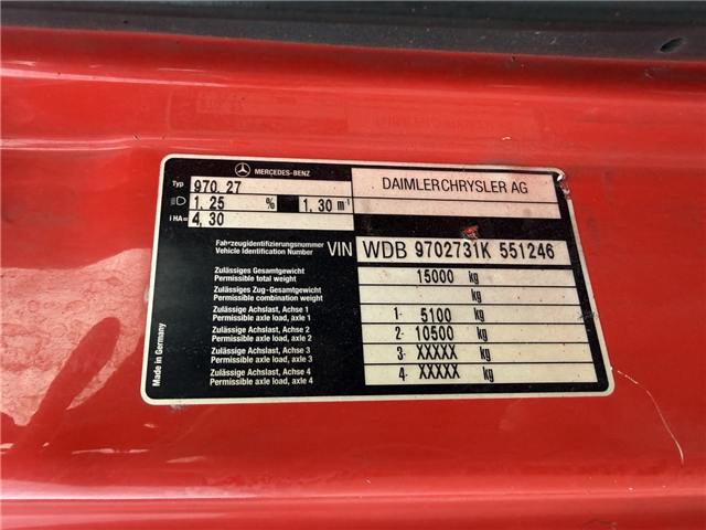 Mercedes Atego 1523 4x2 Kombi Slamsuger 6000 L