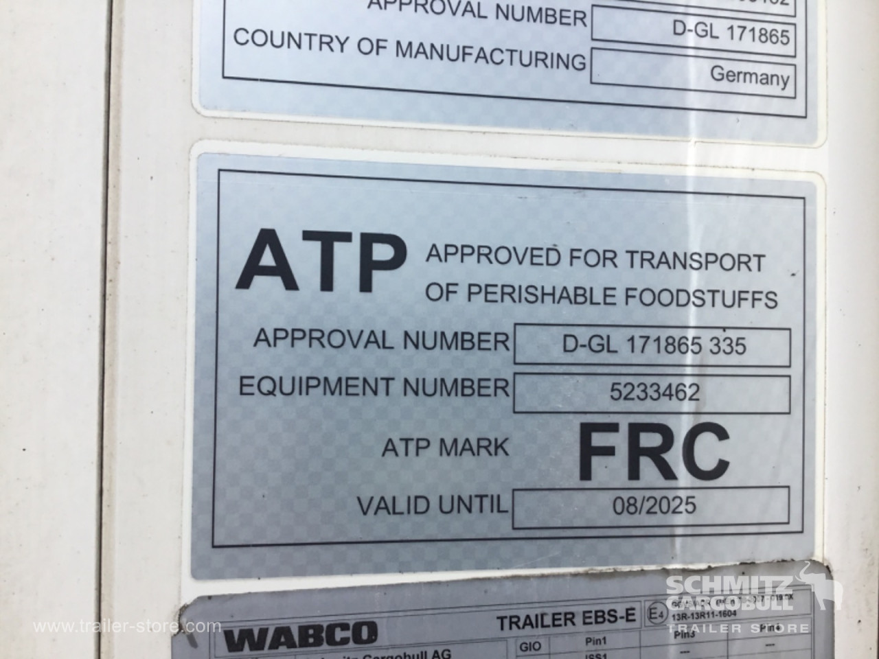 Schmitz Semi Reefer Meat hanging system