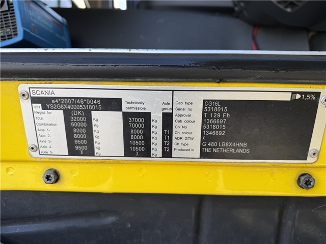 Scania G480 8x4 Hvidtved Larsen Flexline 413 Euro 5