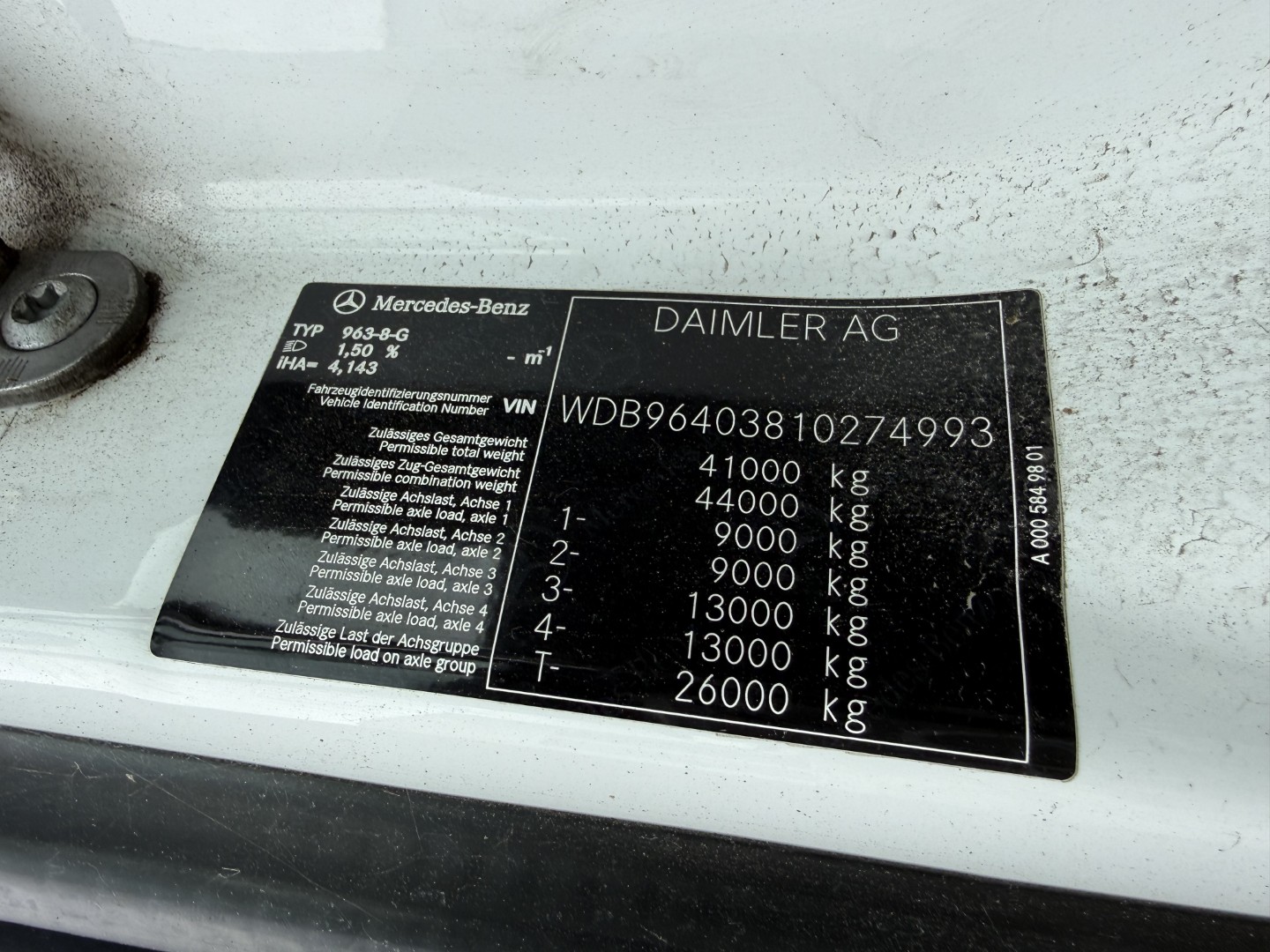 Mercedes Arocs 4153 8x4 MPG 220 TM7
