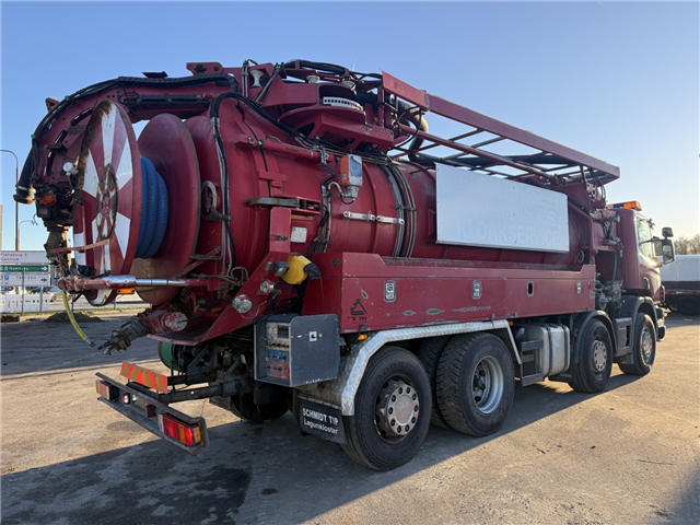 Scania 114G 380 8x2*6 Assmann 14 m3 Slamsuger