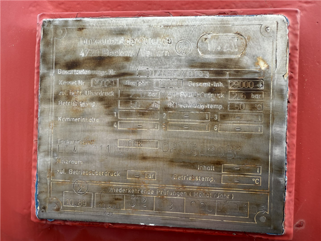 Blumhardt 3 akslet 29.000 L ADR Tanktrailer