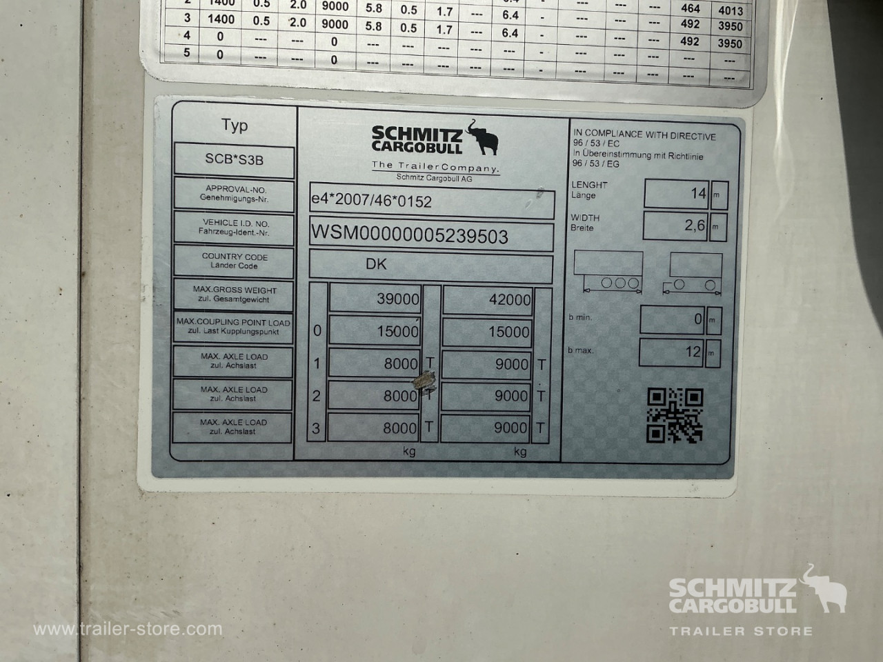 Schmitz Semi Reefer Meat hanging system