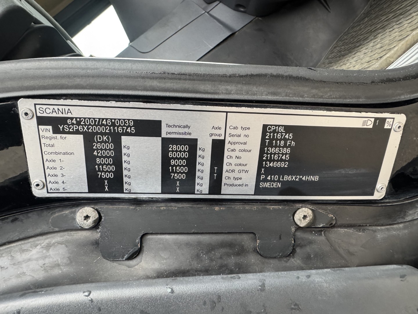 Scania P410 6x2*4 Hvidtved Larsen Flexline 312 ADR