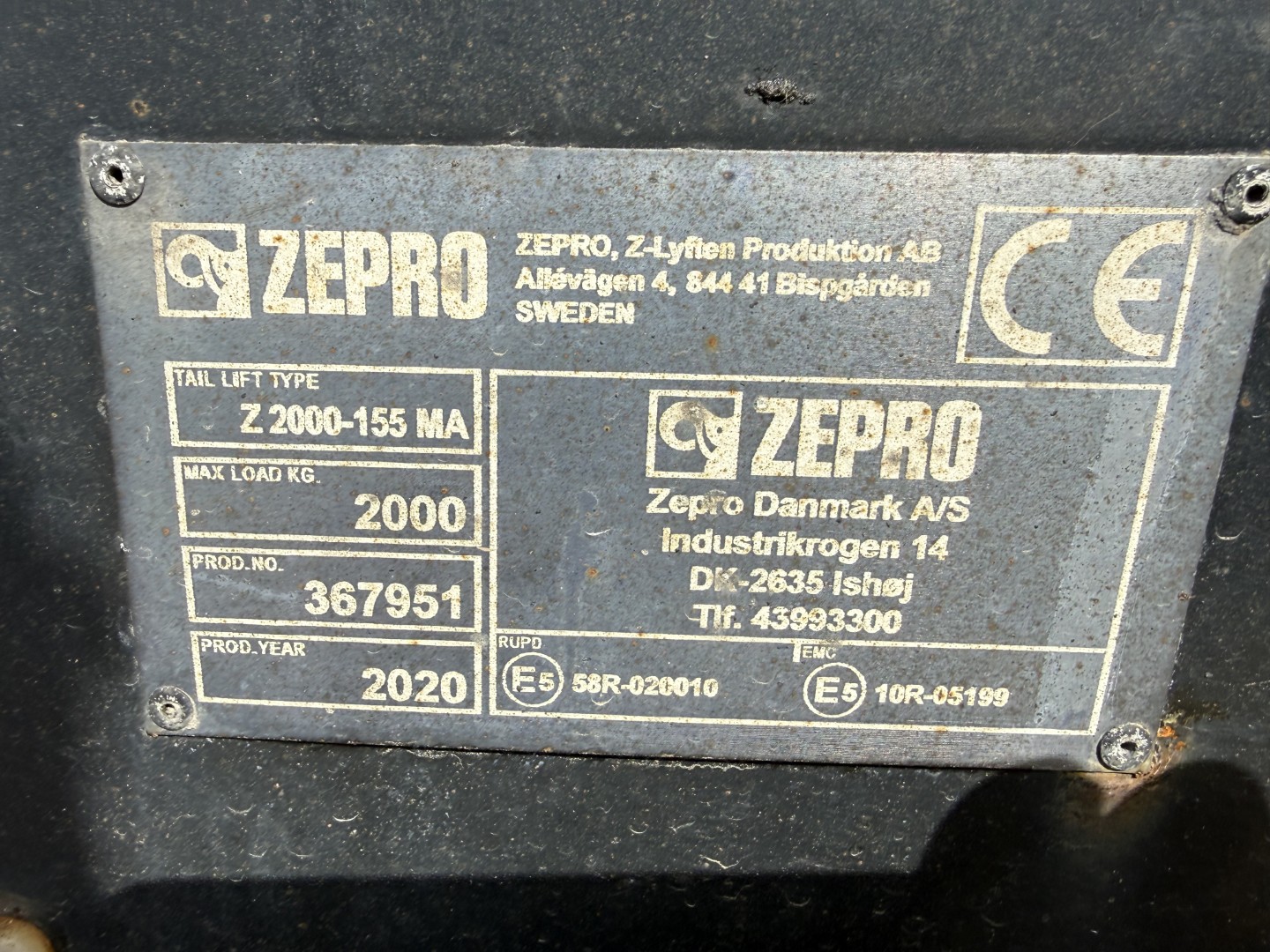 Volvo FL 210 4x2 Lukket kasse Euro 6