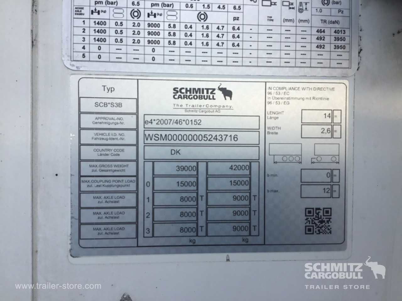 Schmitz Semi Reefer Meat hanging system