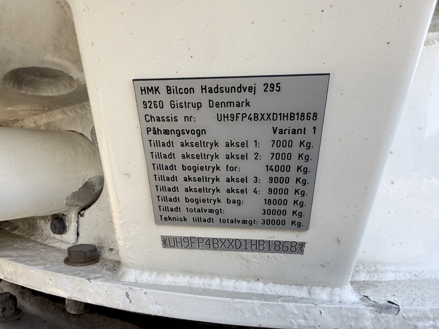 HMK Bilcon 30 t. 42 m3 Silo tank 6 rum