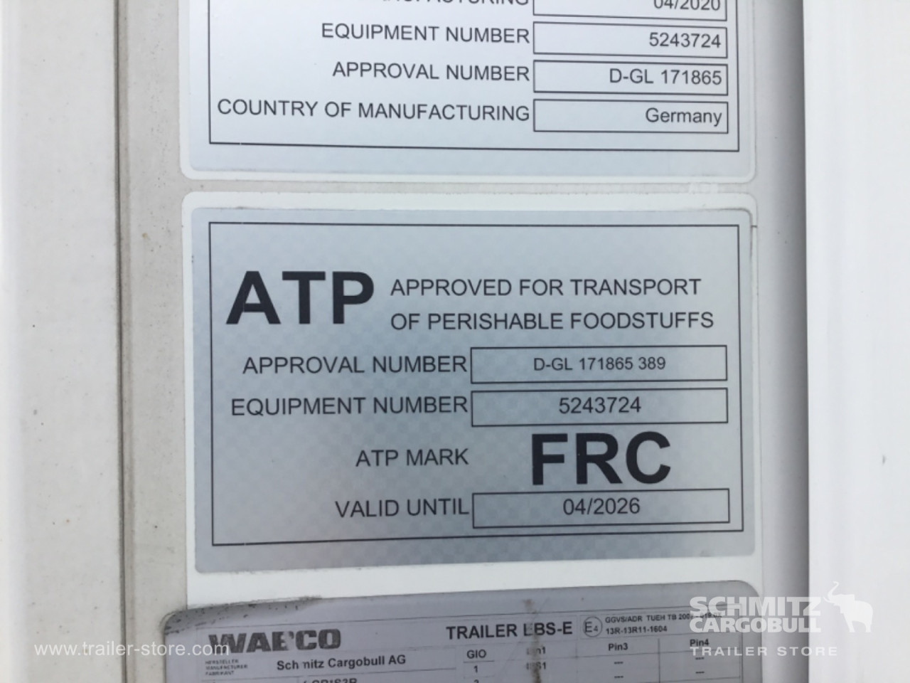 Schmitz Semi Reefer Meat hanging system