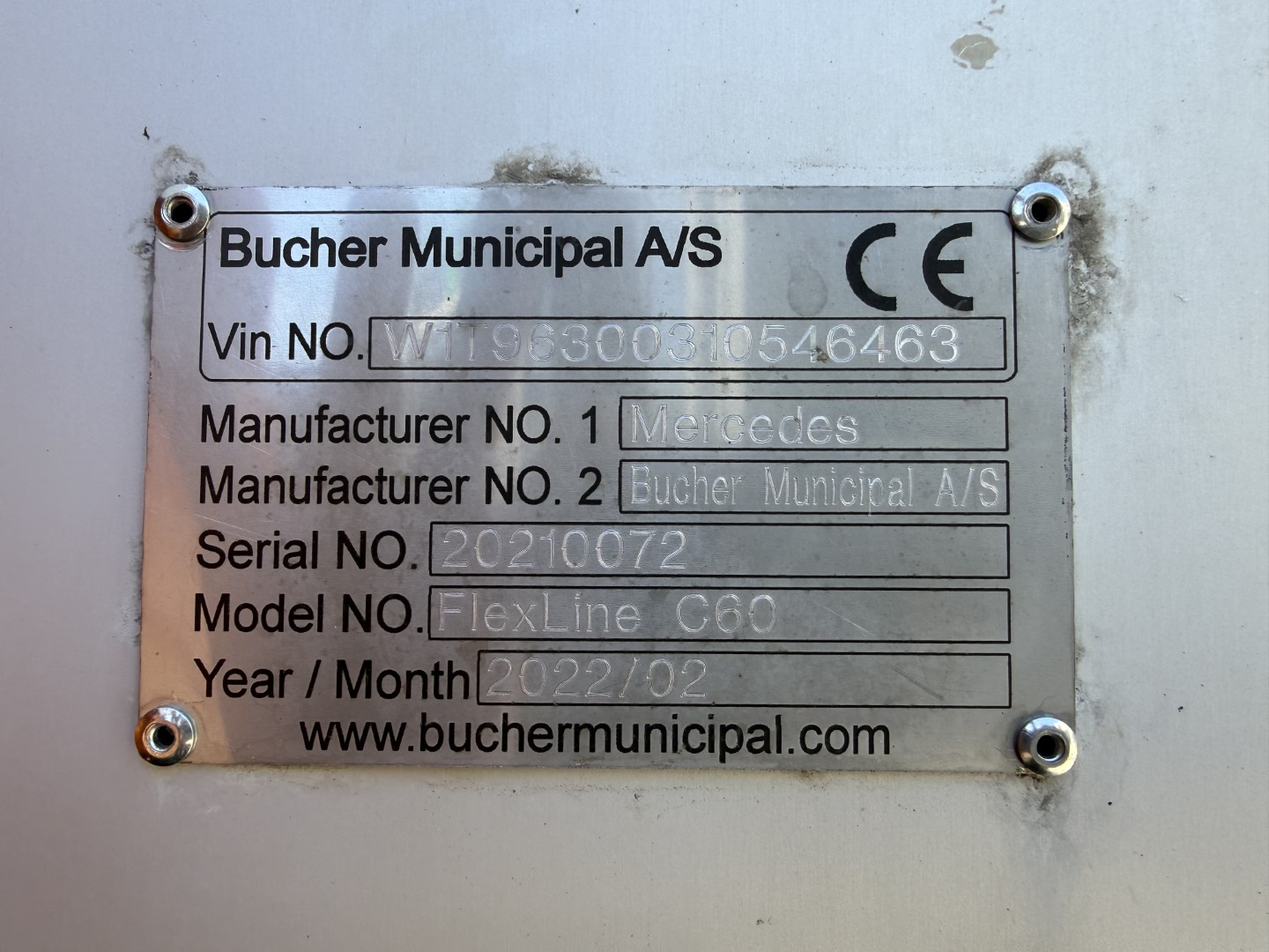 Mercedes Actros 1833 4x2 Bucher FlexLine C60
