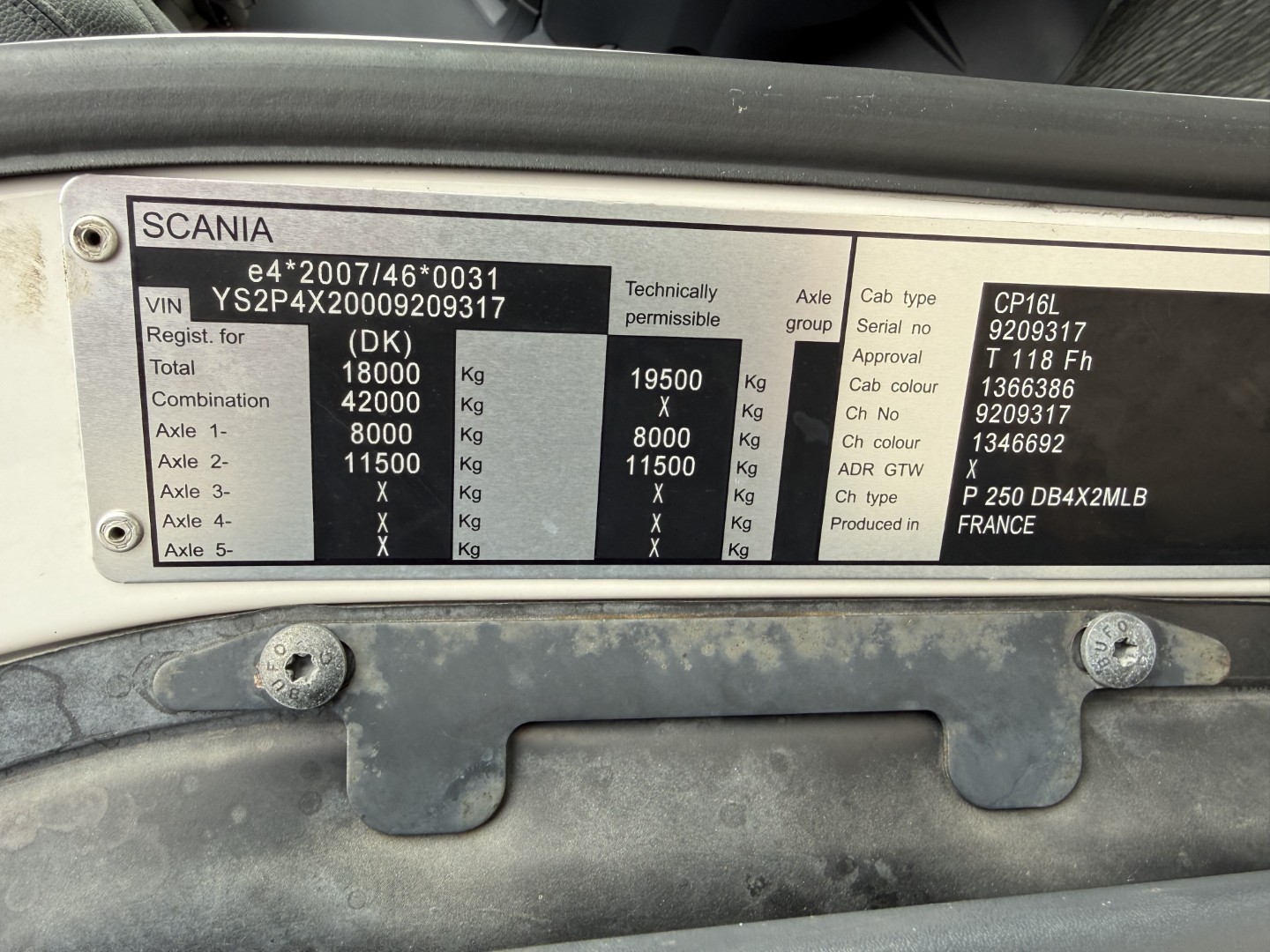 Scania P250 4x2 Carrier Supra 950 mt. Euro 6