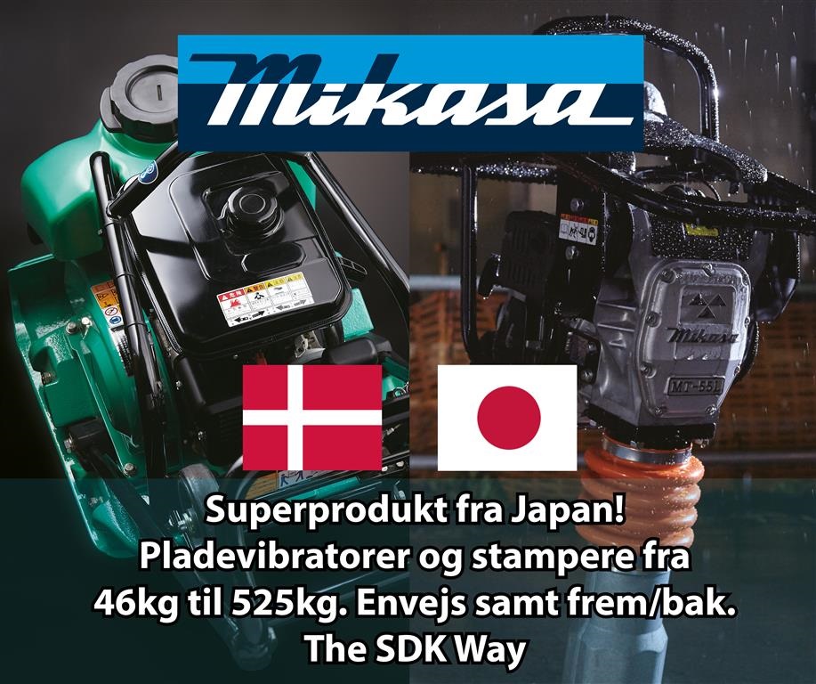Mikasa MVH-R60 Demomodel Go til asfalt Kontakt Andreas Pihl på 24867645