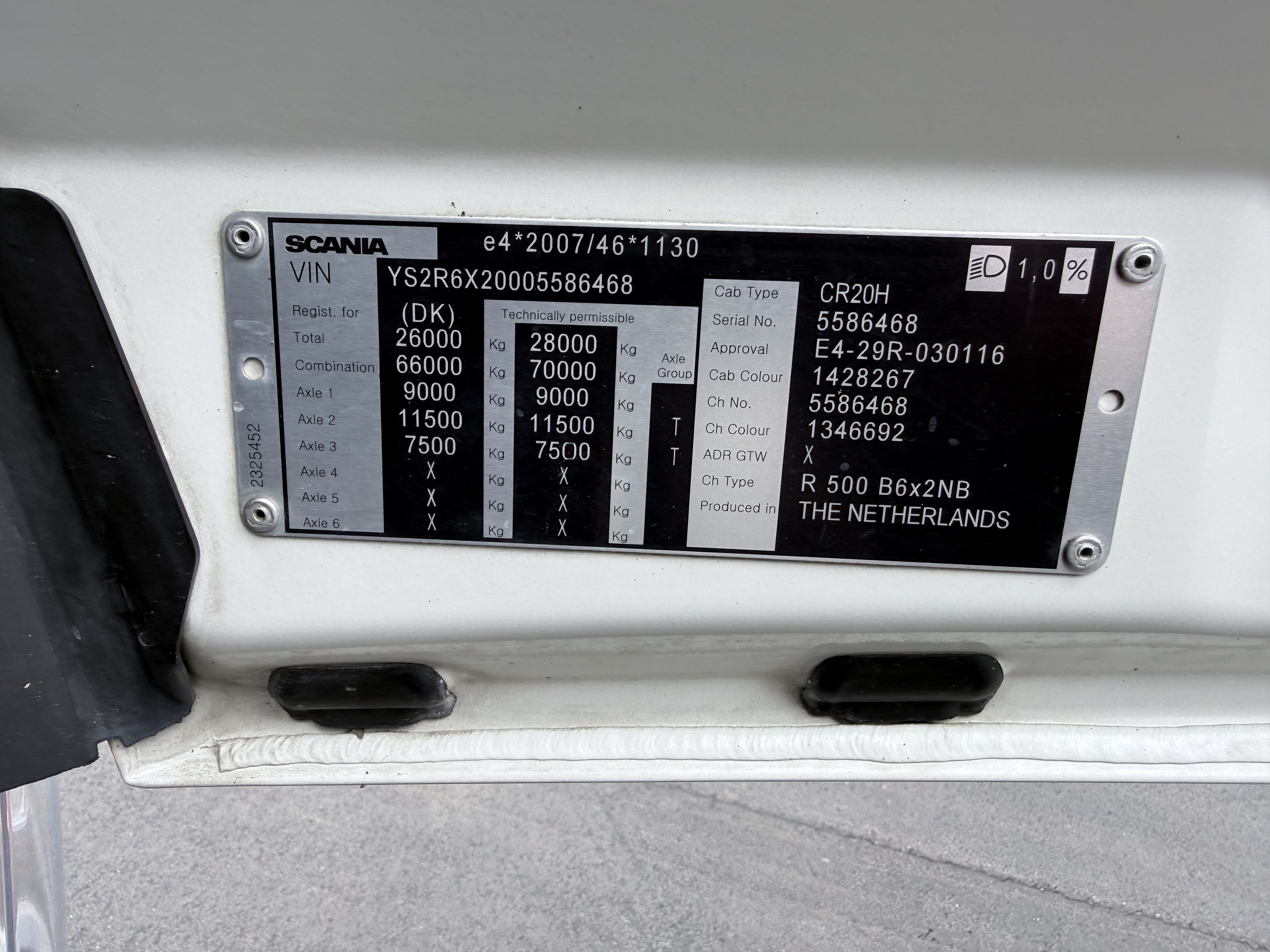 Scania R500 NGS CR20H 6x2 26 m3 Silo - Kompressor - Retarder