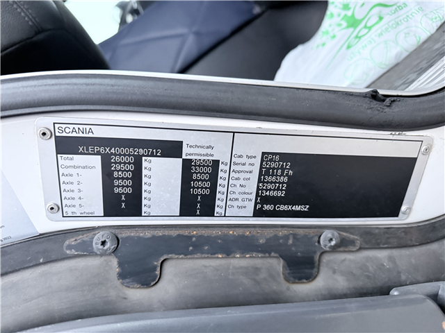 Scania P360 6x4 Hvidtved Larsen FlexLine 312