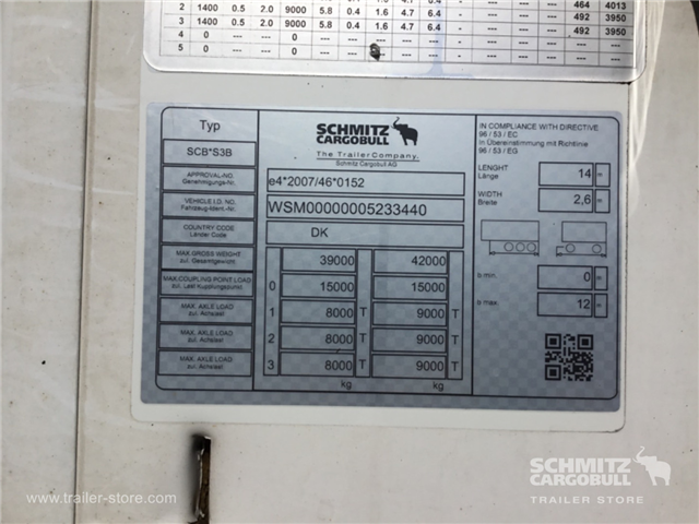Schmitz Semi Reefer Meat hanging system