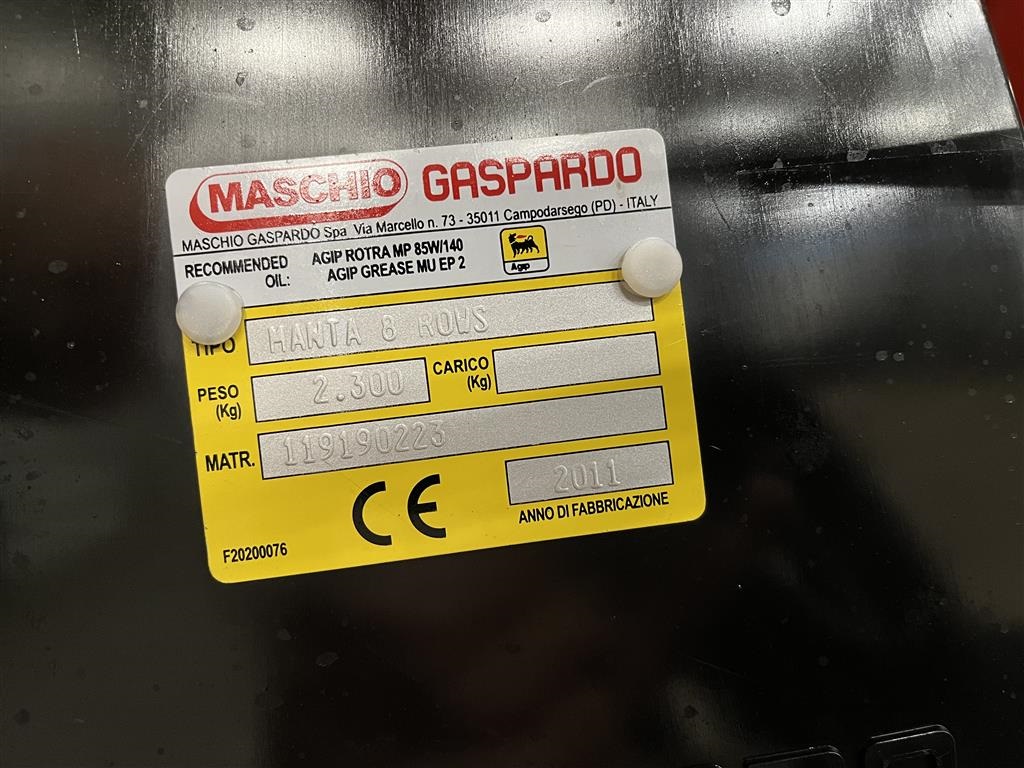 Maschio Gaspardo Majs (75 cm) Manta 8 rk. med Gødningsvogn