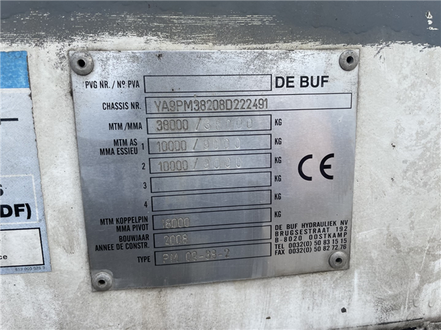 Diverse DE BUF Betontrailer 9 m3 / Sermac 28 m Pumpe PM 09-38-2