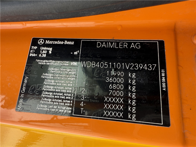 Unimog U427 4x4 Tip / Dücker Fräse BRS 15