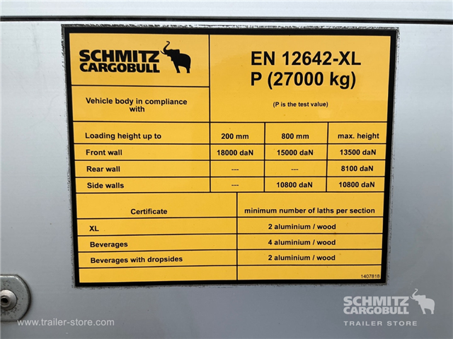 Schmitz Semi Curtainsider Standard , Foldedør højre