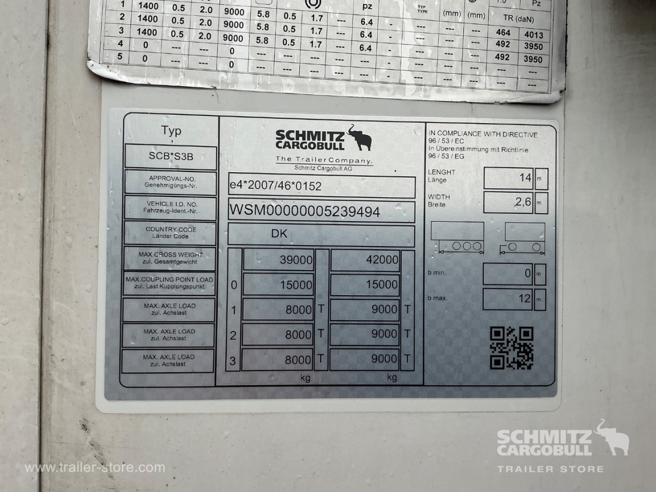 Schmitz Semi Reefer Meat hanging system