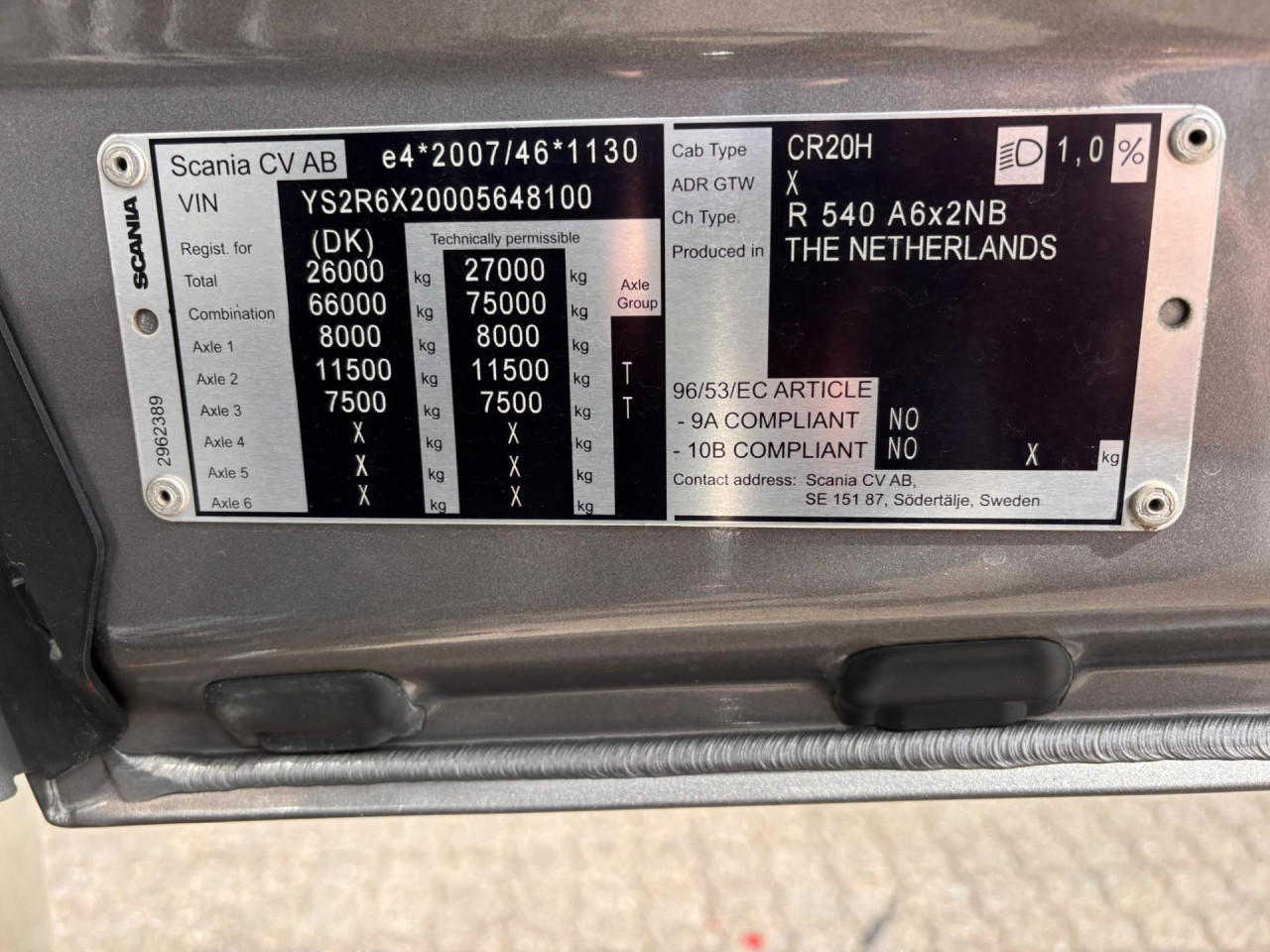 Scania R 540 A6x2NB