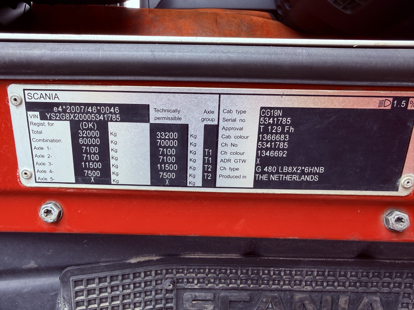 Scania G480 8x2*6 Tip Euro 5