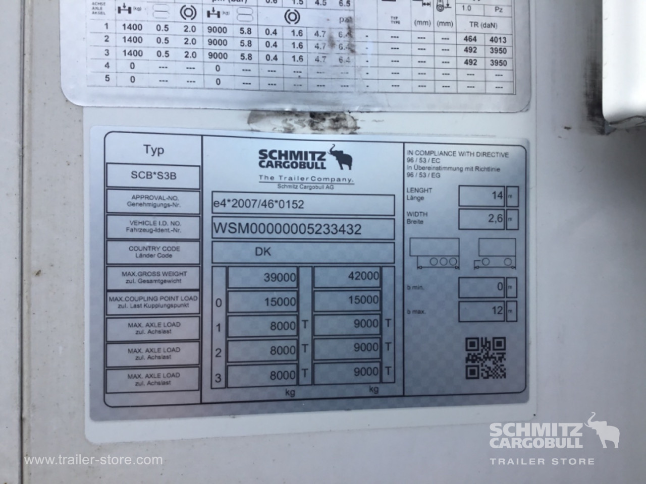 Schmitz Semi Reefer Standard Dobbeltdækk