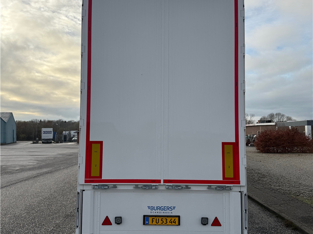 Burgers 4 - Akslet 15 Meters Dobbeltdækker - Trailer. (Plads til 62 x EUR Paller i to Etager)