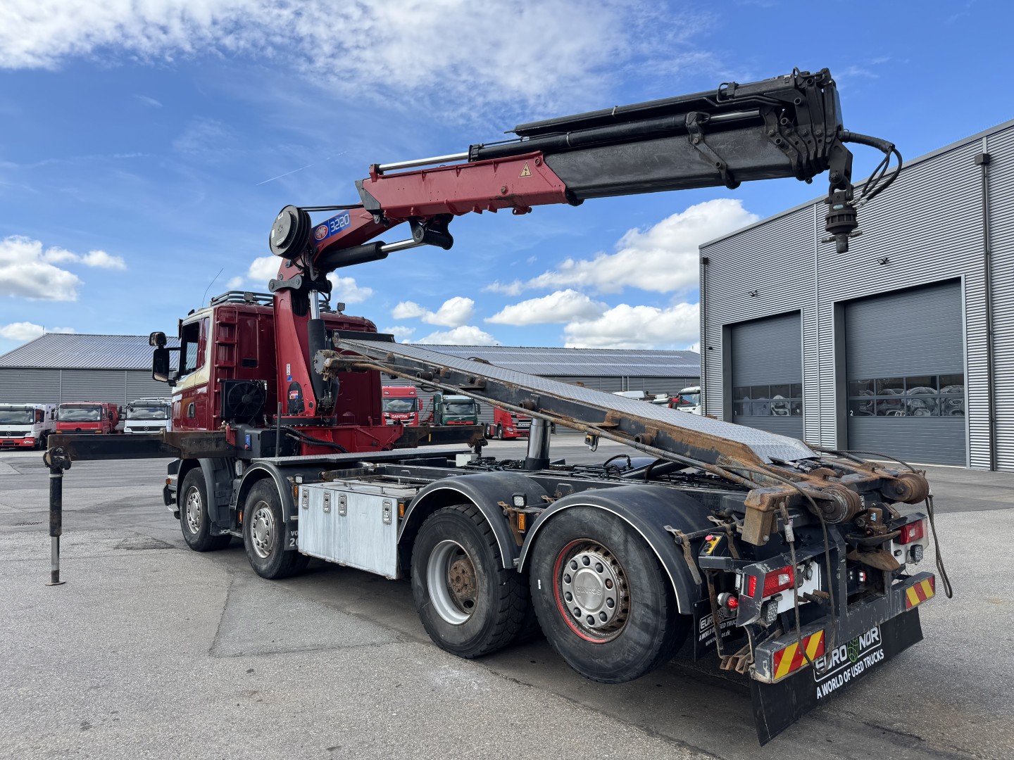 Scania R490 8x2*6 Euro 6 Wirehejs / HMF 3220 K6