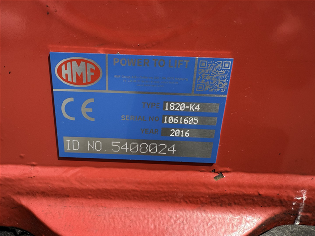 HMF 1820 K4 Fjernbetjening Kran