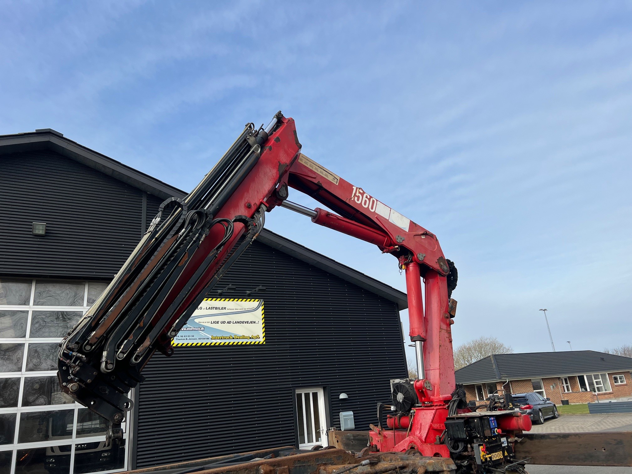 Scania R500 8X4 med HMF hejs og HMF 1560 K5 kran