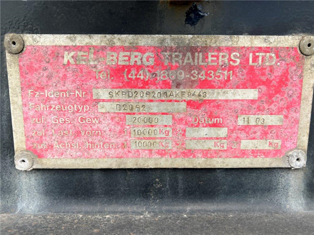 Kel-Berg 20 ton 7150 - 7450 mm containerlåse