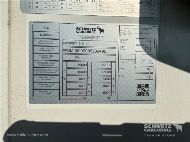Schmitz Semi Reefer Meat hanging system