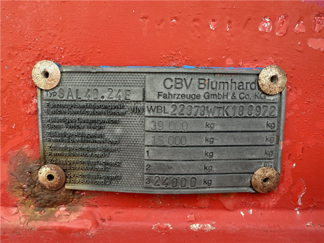 Blumhardt 3 akslet 29.000 L ADR Tanktrailer