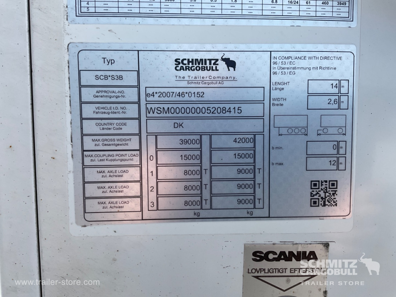 Schmitz Semi Reefer Standard Dobbeltdækk
