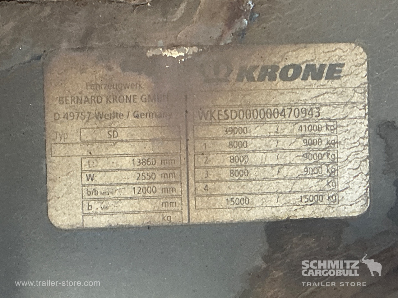 Krone Semi Dryfreight Standard Lift
