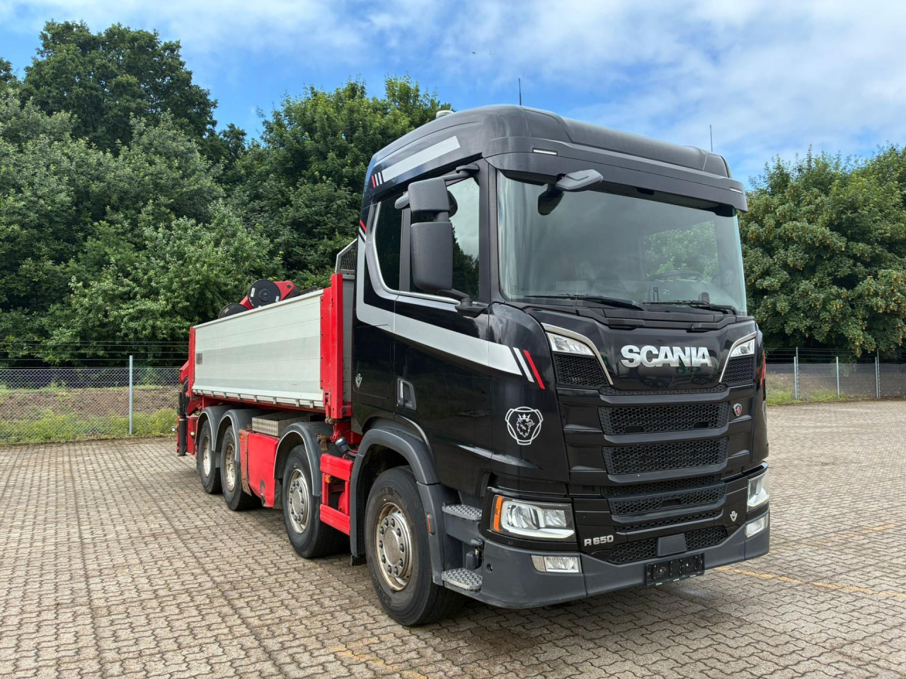 Scania R 650 B8x4NB Tip - HMF kran 2620