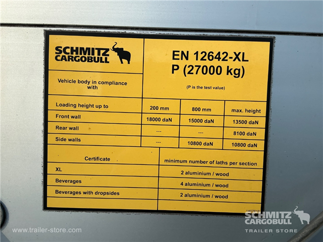 Schmitz Semi Curtainsider Standard , Foldedør højre