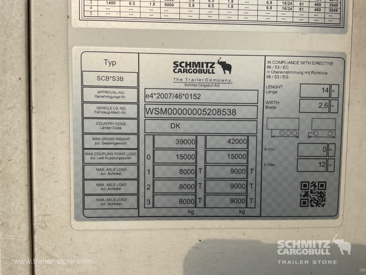 Schmitz Semi Reefer Standard Dobbeltdækk