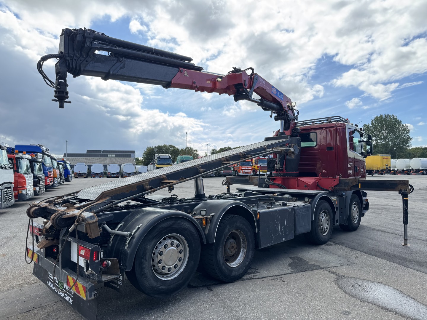 Scania R490 8x2*6 Euro 6 Wirehejs / HMF 3220 K6
