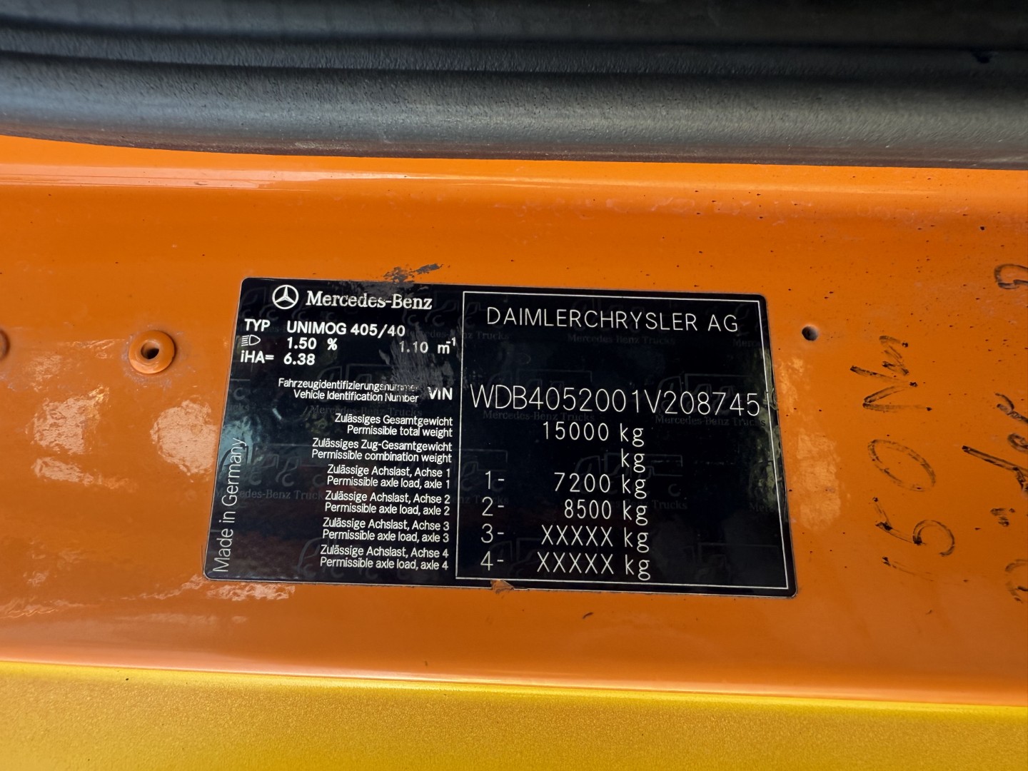 Unimog U500 4x4 / Dücker Tip / Sug / Slagleklipper