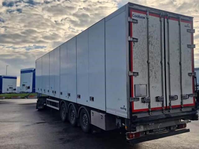 Norfrig 3-akslet køletrailer m. åbningsbar side