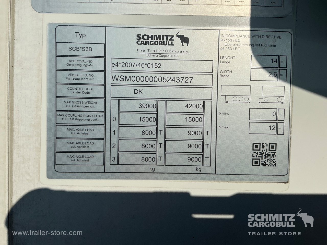 Schmitz Semi Reefer Meat hanging system